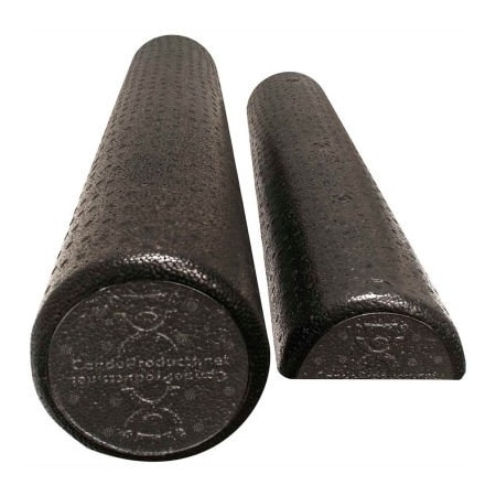 Fabrication Enterprises CanDo Black Composite Foam Roller, Half-Round, 6" Dia. x 36, Case of 24 30-2290-24